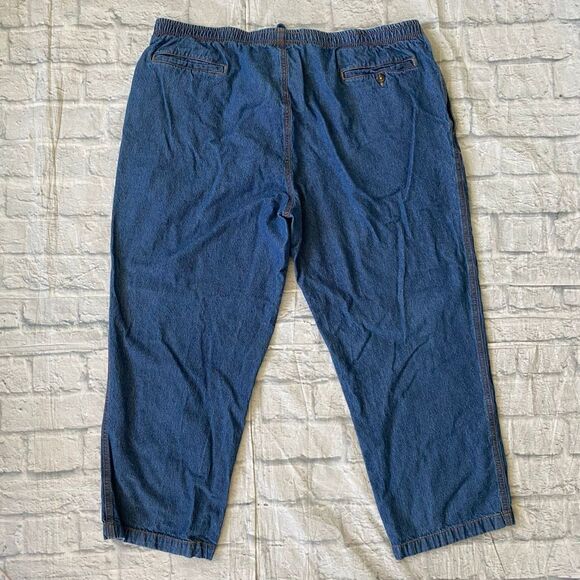 Haband active Joe XL short 100% cotton pull on pants/jeans w/elastic waist - Picture 10 of 12